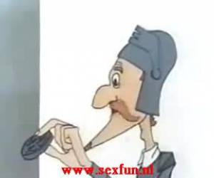 spaß gezeichnete sex cartoon darsteller lord lancelot, dieser herr ist nicht abgeneigt, eine solosexen als gut wie seinen mega schwanz schnappen 